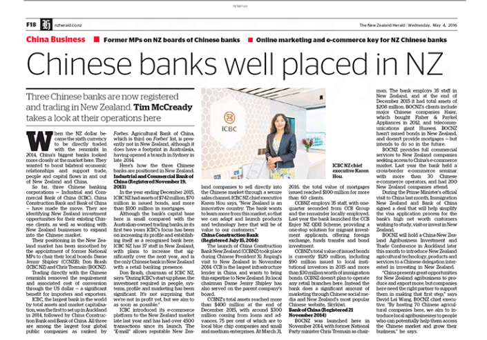 2016-05-04 – Chinese Banks well placed in NZ